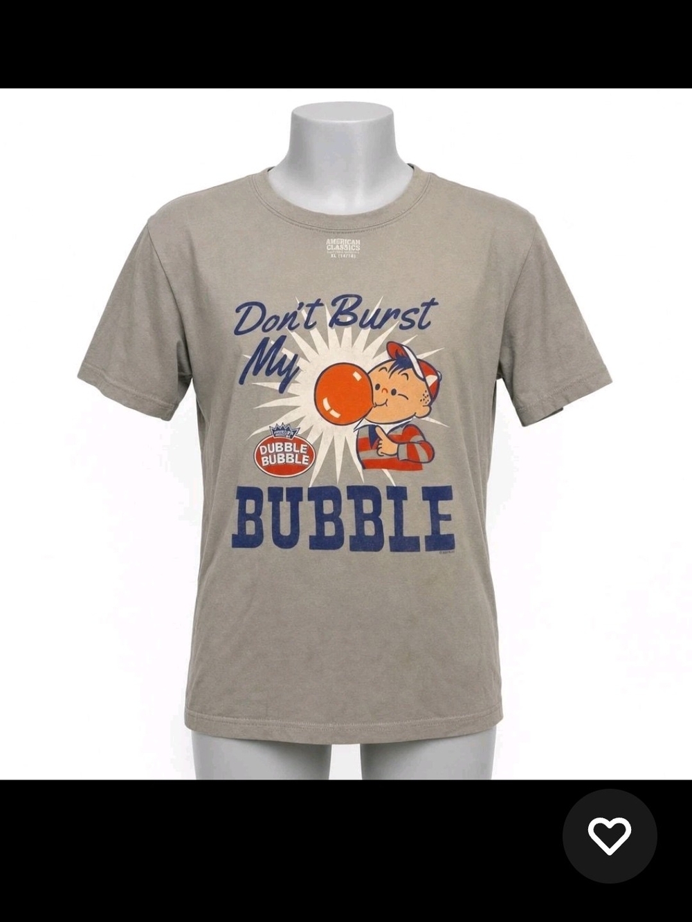 Kids 'Don't Burst My Bubble' Graphic Tee - Gray